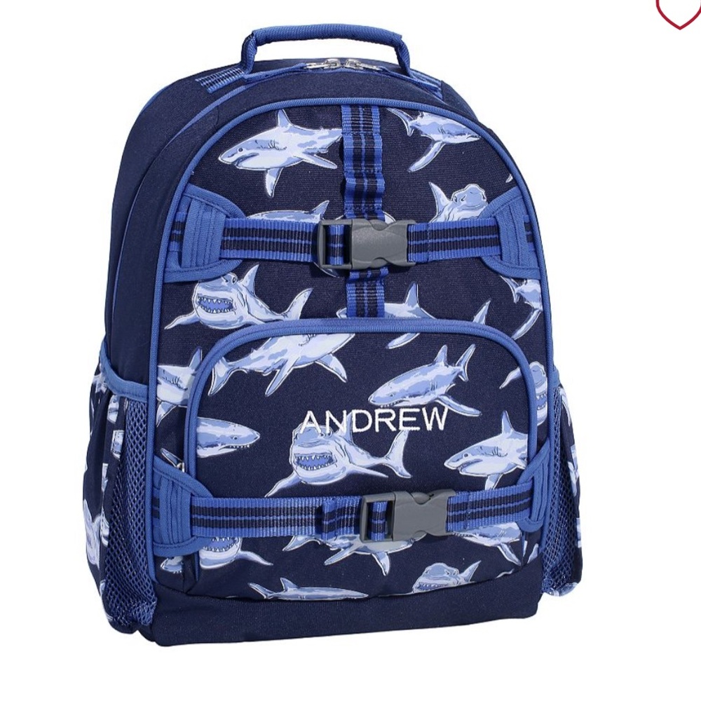 Pottery barn Kids Shark Backpack - Blue like new never used.